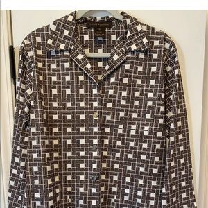 Louis Vuitton trunk print blouse